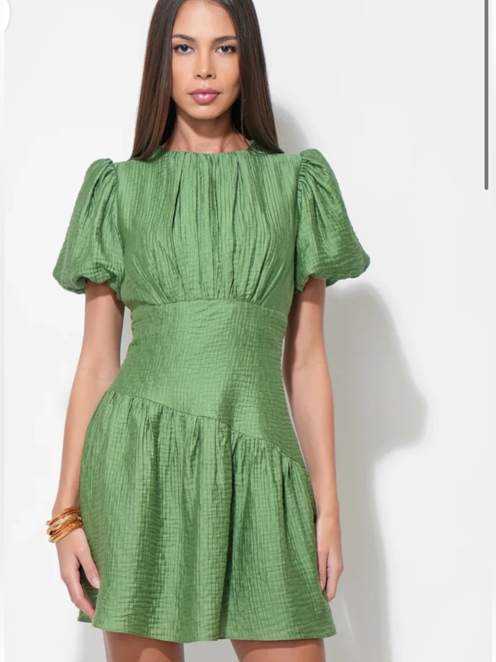 ADELYN RAE MAREN ASYMMETRIC WAISTBAND MINI DRESS
